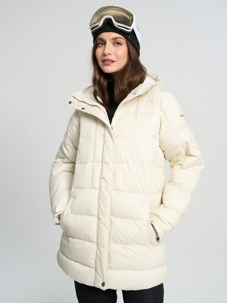 Куртка горнолыжная непродуваемая женская Columbia Snowside Peak Long Insulated Jacket