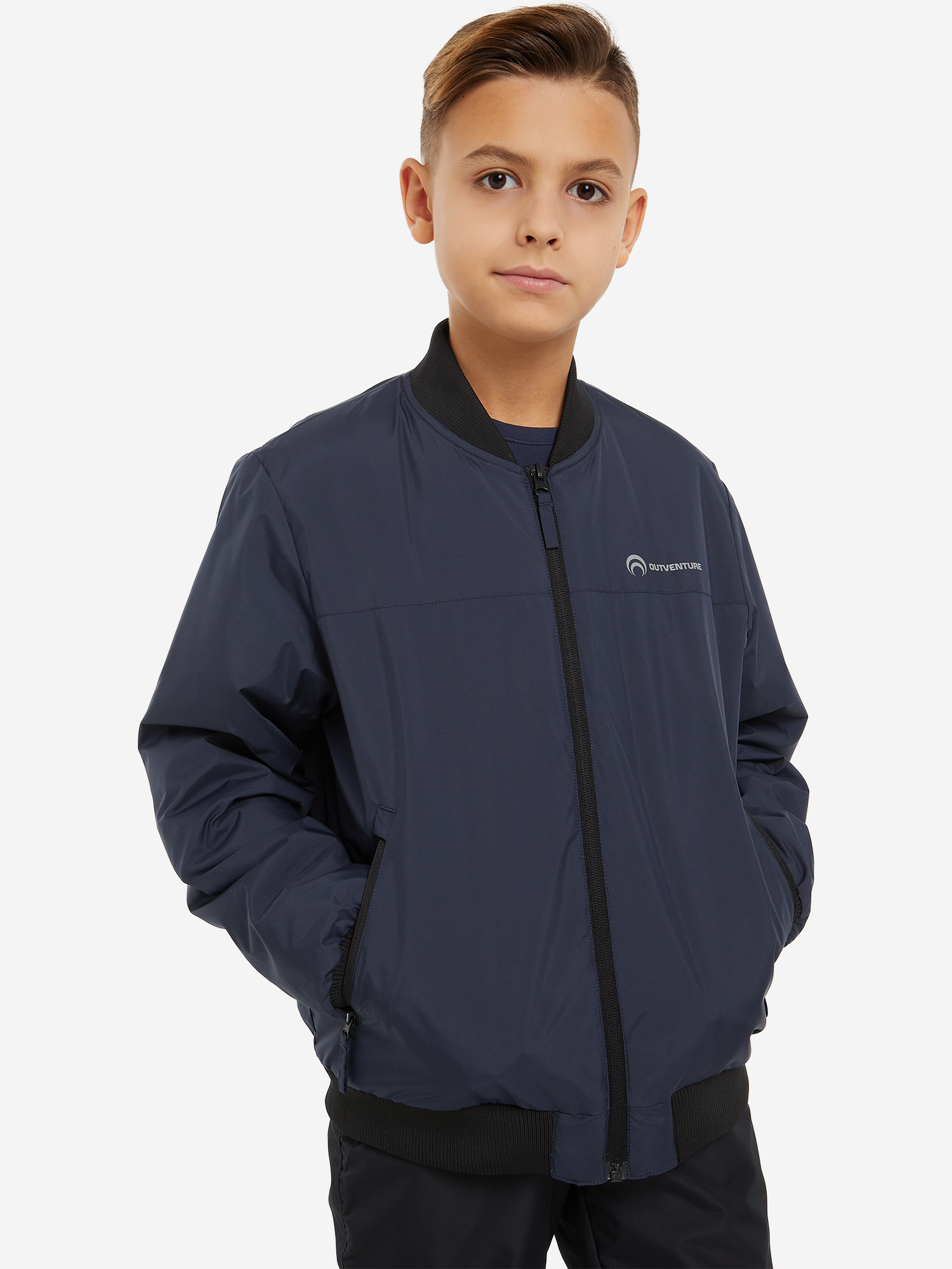 Куртка для мальчиков Outventure черничный цвет — купить за 85 руб. в интернет-магазине Спортмастер