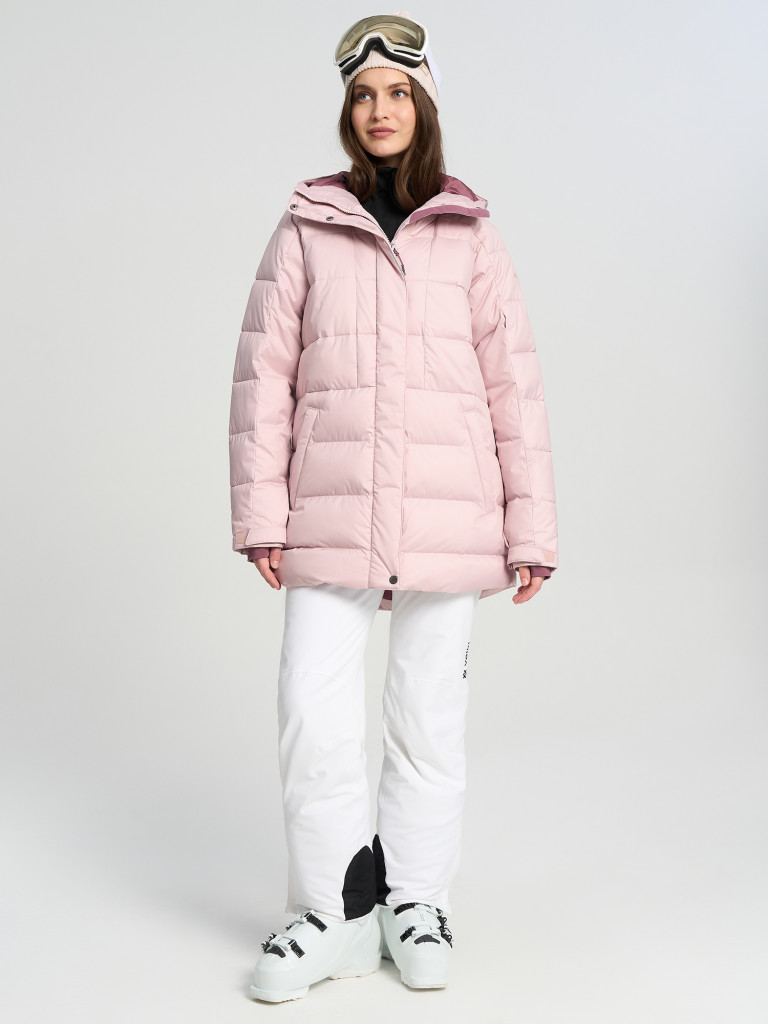 Куртка горнолыжная непродуваемая женская Columbia Snowside Peak Long Insulated Jacket