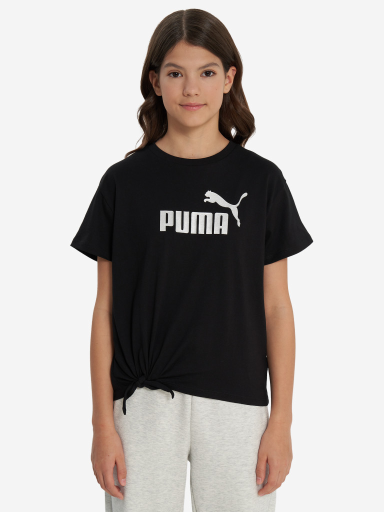 Футболка для девочек PUMA Ess+ Logo Knotted