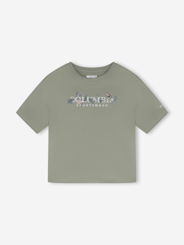 Футболка женская Columbia Rolling Bend Graphic Relaxed Crop SS