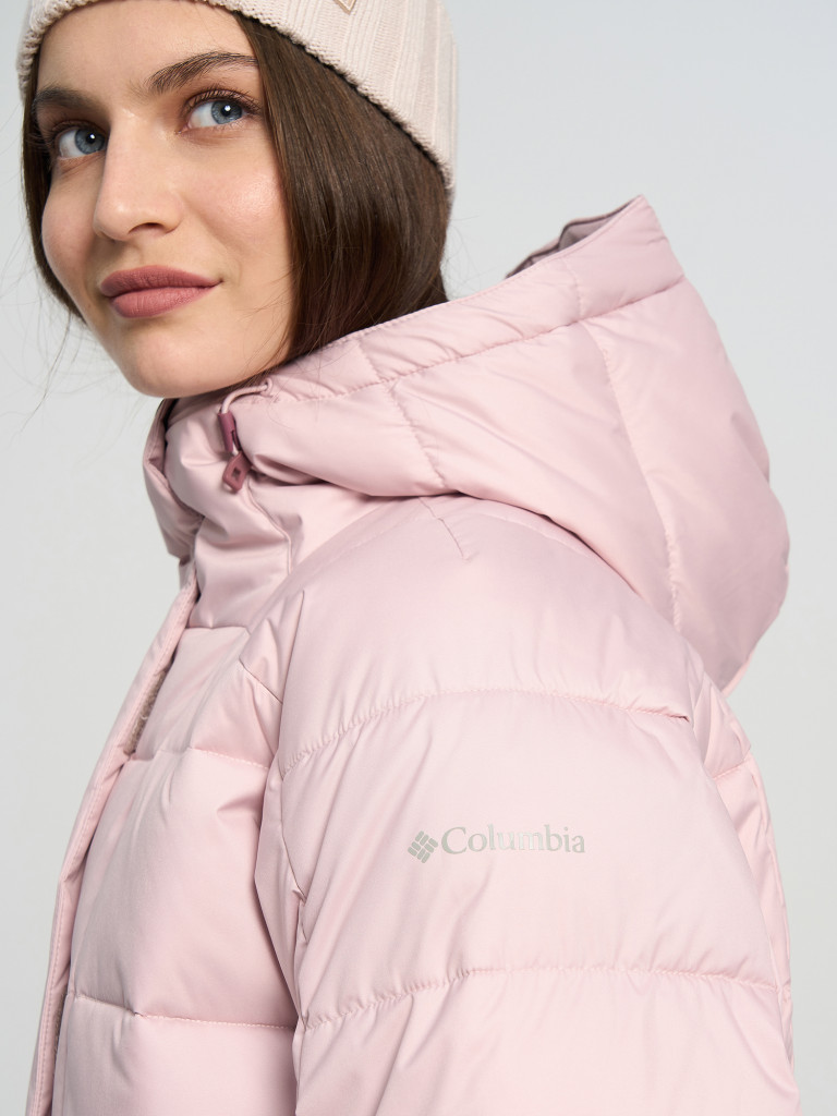 Куртка горнолыжная непродуваемая женская Columbia Snowside Peak Long Insulated Jacket