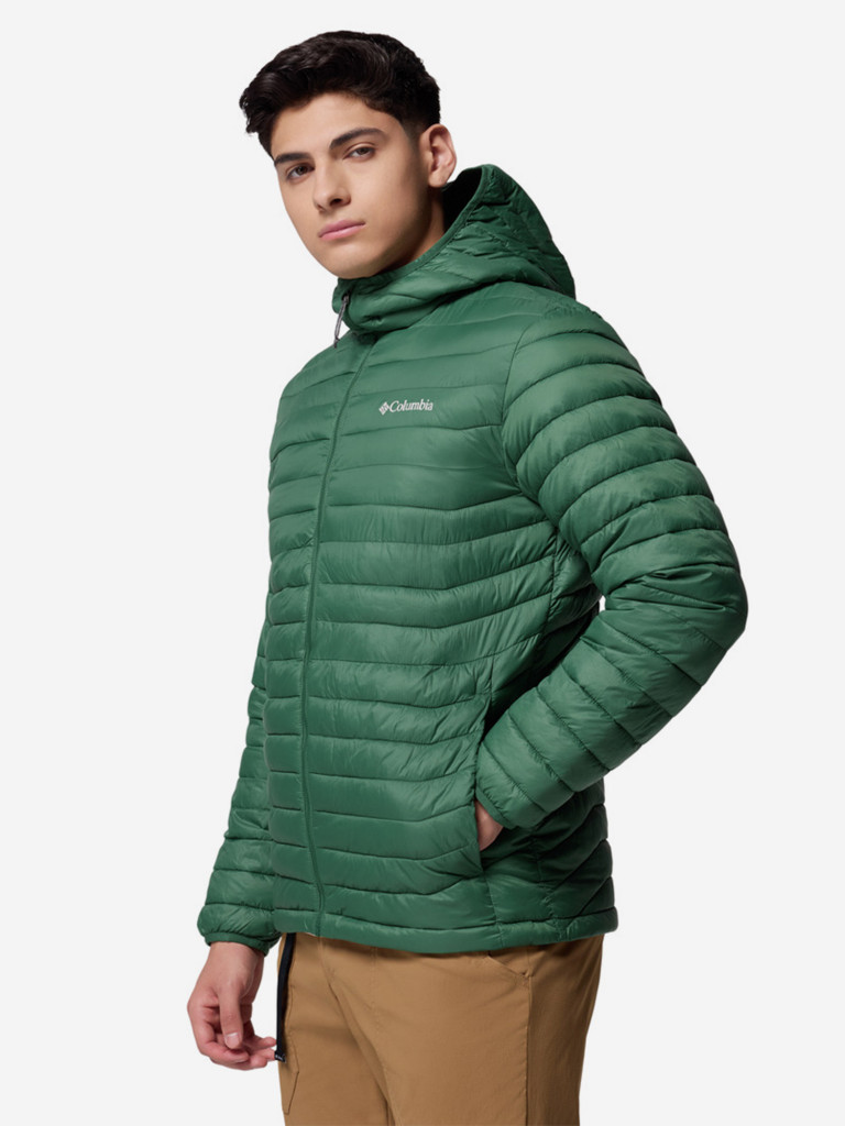 Ультралегкий пуховик мужской Columbia Powder Pass Hooded Jacket