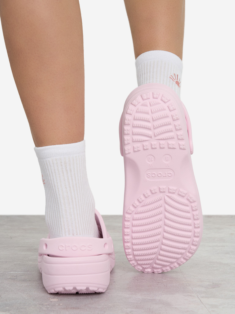 Сабо женские Crocs Classic Floral Cut Out